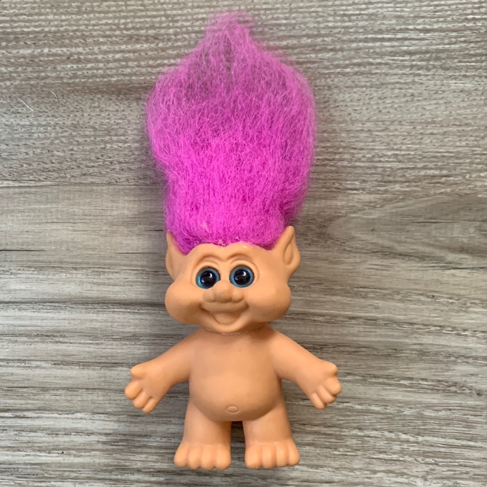 Troll Doll 1992 I.T.B. ITB Pink Hair TrollDoll Vintage Collectible 90s Play Toy
